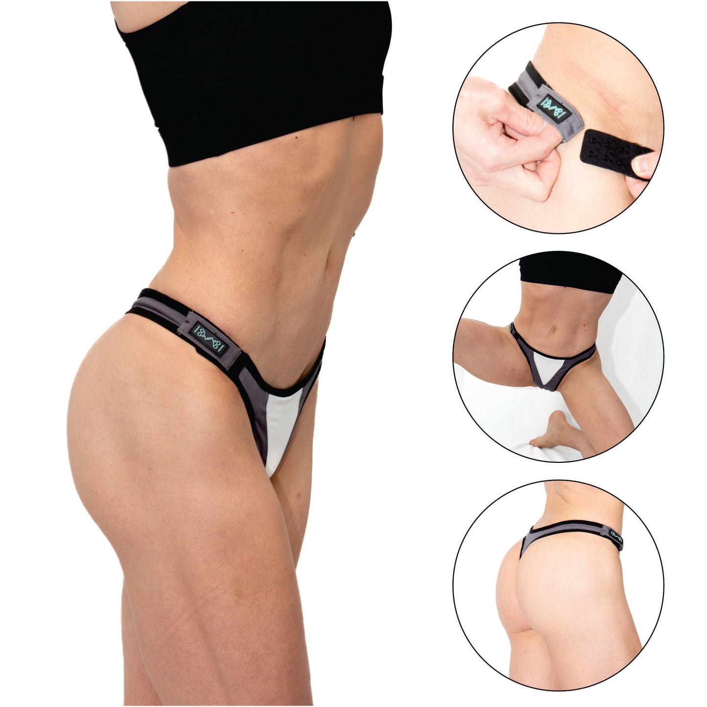 EDN Apparel Zero Boy Bump Fem Panties - Trans, Transgender and Femboy Tucking MTF Thong Gaff Underwear - V-pattern