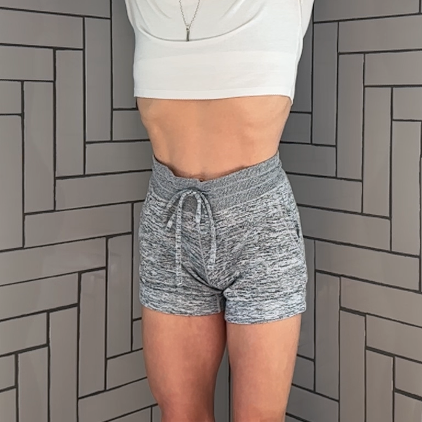 Edn Apparel Casual Femboy Shorts (Light Grey)